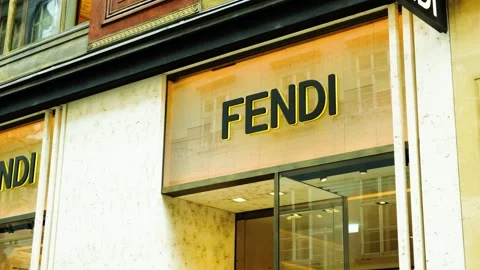 Fendi store in Vienna Video stock 245559185