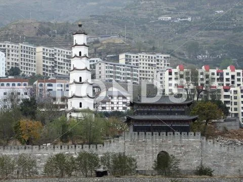 Fengdu county in china Stock Photos