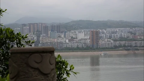 Fengdu Yangtze River China Stock Footage 107539606