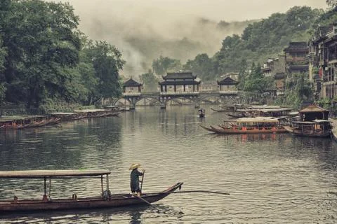 Fenghuang Village In China Stock Photos