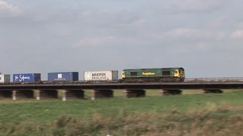 Fenland Freightliner 스톡 동영상 45601111