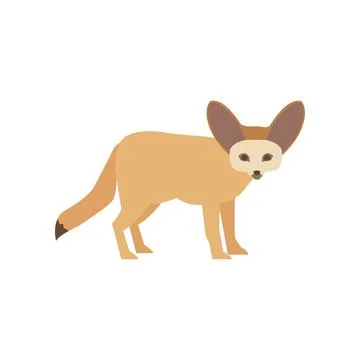 Fennec fox. isolated illustration Stock Illustration