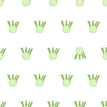 Fennel root seamless pattern for textile design. Stock Illustration