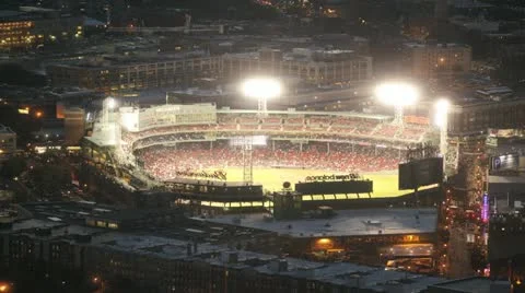 Fenway Park Exterior Wide Shot, Stock Video