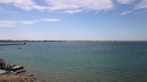 Feodosia Bay. View from the mountain Stock Footage 144948710