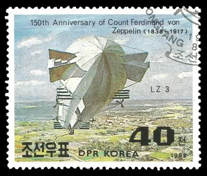 Ferdinand von Zeppelin Ilustração Stock