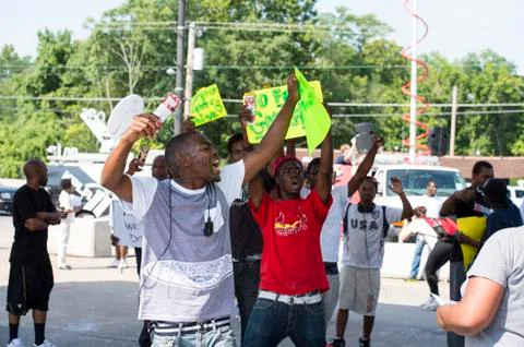 Ferguson Demonstrations Stock Photos