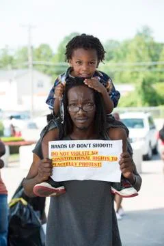 Ferguson Protests Stock Photos