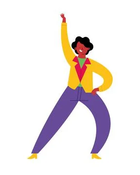 Feria cali man dancer Illustrazione stock