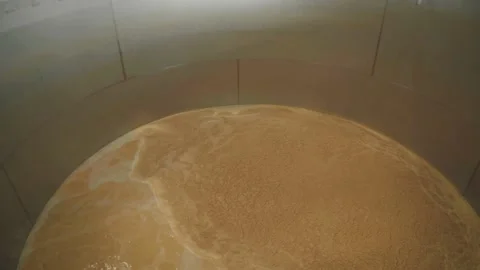 Fermentation of Bourbon Beer Whiskey Stock Footage 240028233