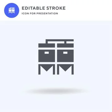 Fermentation icon vector, filled flat sign, solid pictogram isolated on white Stock Illustration