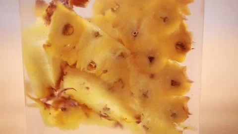 Fermentation of pineapple peel for enzyme production (6) Stock Footage 202155740