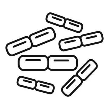 Fermentation probiotic icon outline vector. Gut bacteria 스톡 일러스트