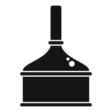 Fermentation tank icon representing beer brewing process Stock Illustration