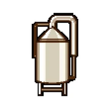 Fermentation tank producing beer brewing or wine processing Stock Illustration