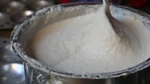 Fermented batter of idli. Stock-Footage 346864268