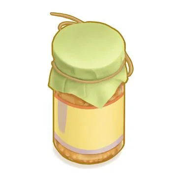 Fermented bean curd, yellow fermented tofu (bean cheese) vegetable food Stock Illustration