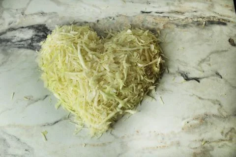 Fermented cabbage. Shredded white cabbage Stock Photos