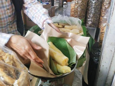 Fermented cassava Stock Photos