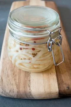 Fermented Mooli radish Stock Photos