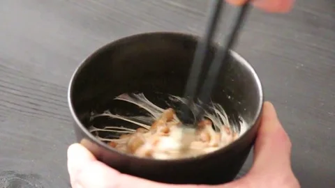 Fermented soybeans "NATTO" Stockbeeldmateriaal 78832485