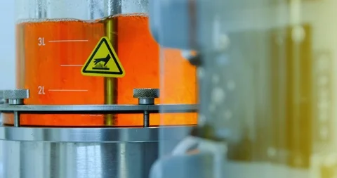 Fermenter and peristaltic pump Stock Footage 112285215