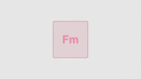 Fermium Fm Periodic Table Element Tile Clean No Text Animation Video Overlay Alp Vidéo 339363914