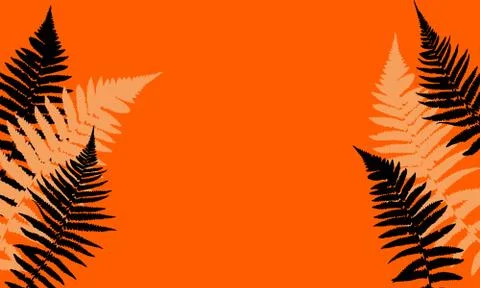 Fern Leaf Vector Background Illustration 스톡 일러스트