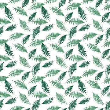 Fern Leaf Vector Fern Leaf Vector Seamless Pattern Background Il イラスト素材