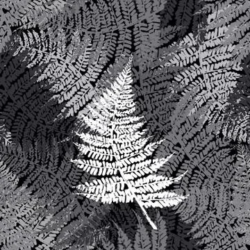 Fern seamless pattern Stock Illustration