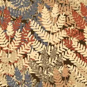 Fern tile Stock Illustration