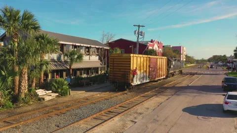 Fernandina Beach Train 库存影片 155209788