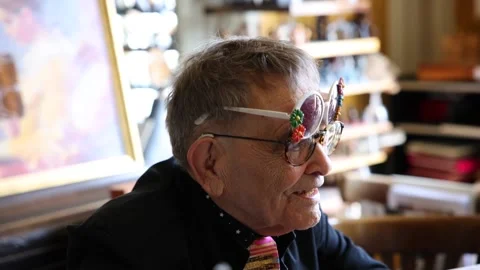 Fernando Arrabal presents his new play at the age of 91, París, FR - 16 Apr 2024 Stock Footage 272589296