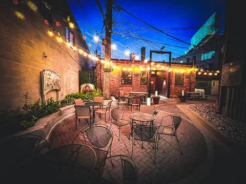 Ferndale Patio Stock Photos