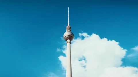 Fernsehturm at Berlin, Germany Stock Footage 63983398