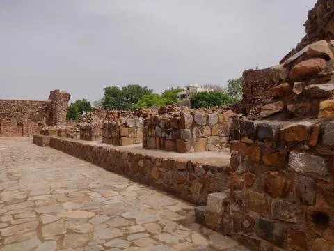 The Feroz Shah Kotla or Kotla was a fortress built by Feroz Shah Tughlaq to h Stock Photos