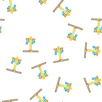 Ferragosto holiday vector seamless pattern Stock Illustration