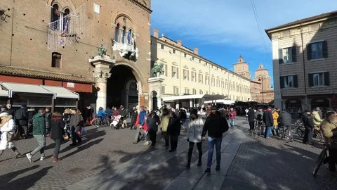 Ferrara 20190104 castle Stock Footage 109535022