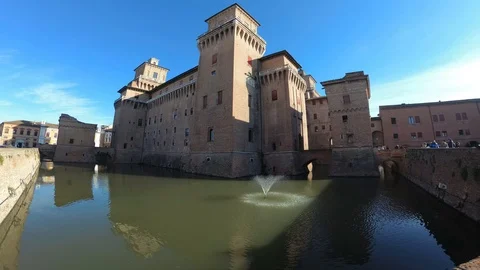 Ferrara castello 4k Stock Footage 100651005