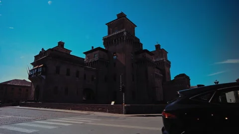 Ferrara Castle slow motion Stock Footage 274439892