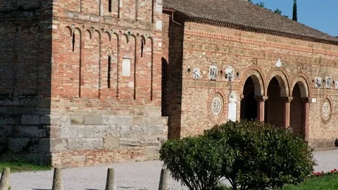Ferrara - Pomposa abbey - Motion view Stock Footage 75790884