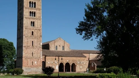 Ferrara - Pomposa abbey - Motion view Stock Footage 75791071