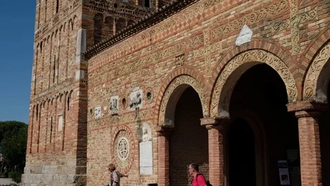 Ferrara - Pomposa abbey - Motion view Stock Footage 75791089