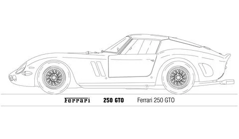 Italy year 2022 new Ferrari 499P silhouette design endurance world  championship 2022 Le Mans illustration Stock Vector  Adobe Stock