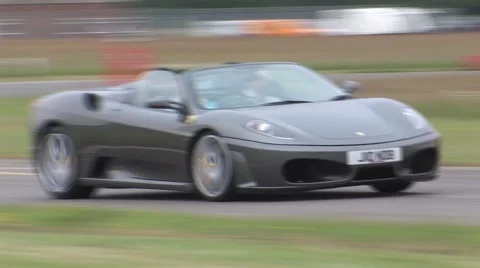 Ferrari 430 on track Stock Footage 52365201
