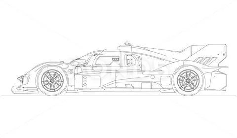 Ferrari 499P silhouette design, endurance world championship ...