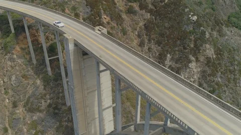 Ferrari bridge drone Stock Footage 128461852