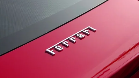 Ferrari Car, Logo Stock Footage 71456140