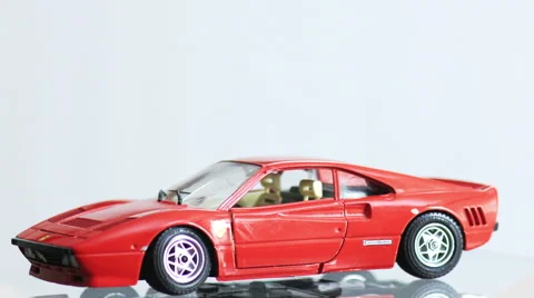 Ferrari on display as it rotates in 3D view Stock Footage 45581321