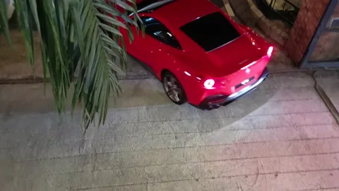 Ferrari Drive Off Stock Footage 225462296